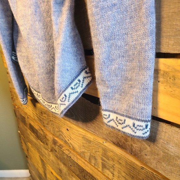 Artesania Hooded Peruvian Themed Alpaca Sweater Women's Small - Picture 9 of 9